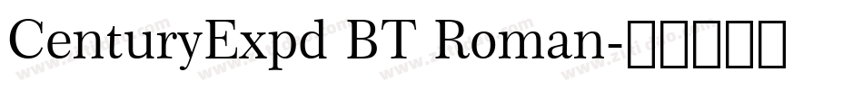 CenturyExpd BT Roman字体转换